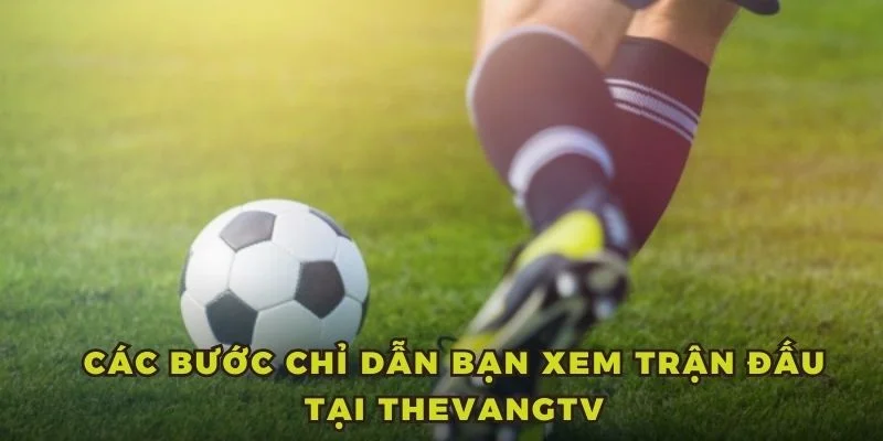 Các bước chỉ dẫn bạn xem trận đấu tại ThevangTV